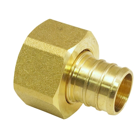 Apollo 3/4 in. Brass PEX Barb x Female Swivel Adapter APXFF3434S